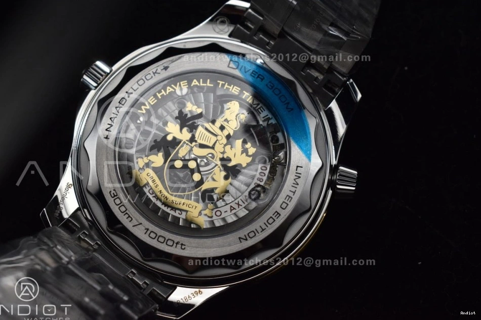 On A8800 Black 300M Ceramic Dial Diver Bond Edition Bracelet 1:1 007 SS Seamaster Black VSF Best James 1221